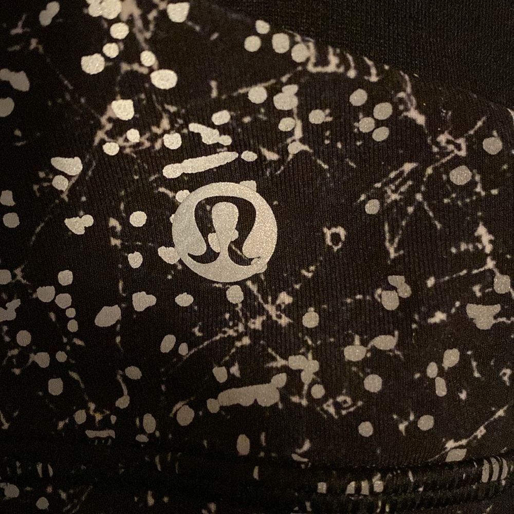 Lululemon Reflective Black and White Speckled Sports Bra - Picture 5 of 6